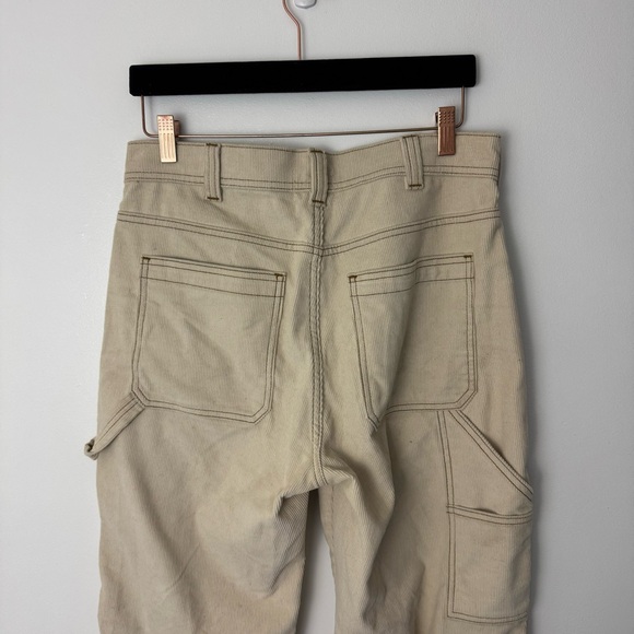 BDG Urban Outfitters Corduroy Carpenter Pants Size 30 Cream - Picture 7 of 11